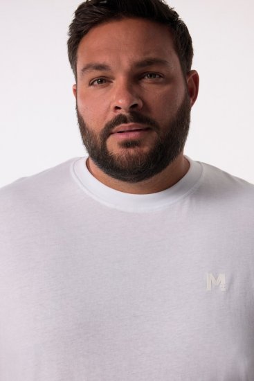 Men+ 307 T-shirt lange mouw Wit - T-shirts - Grote Maten T-shirts Heren