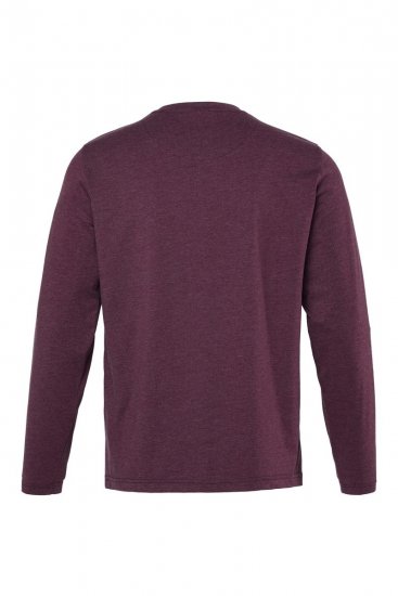 Men+ 307 T-shirt lange mouw Donkerpruim - T-shirts - Grote Maten T-shirts Heren