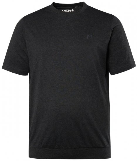 Men+ 308 T-shirt bellyfit Zwart - T-shirts - Grote Maten T-shirts Heren