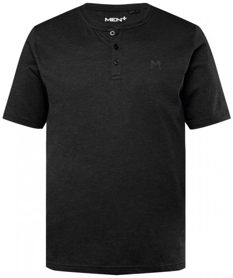 Men+ 365 Henleyshirt Zwart - T-shirts - Grote Maten T-shirts Heren