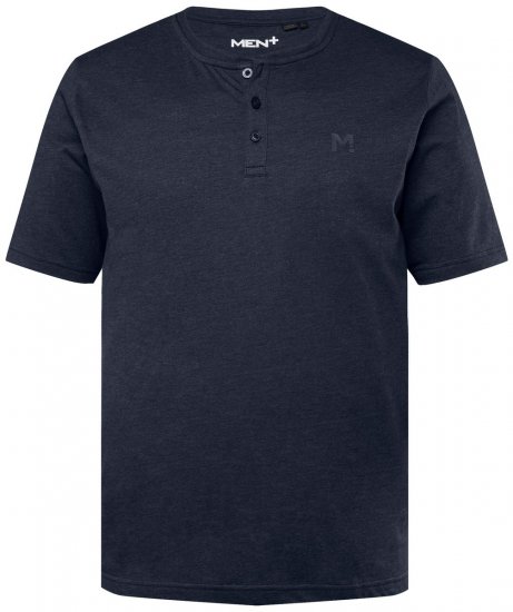 Men+ 365 Henleyshirt Donkerblauw - T-shirts - Grote Maten T-shirts Heren