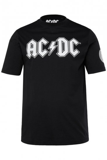 JP1880 AC/DC Classic Logo Band T-Shirt Black - T-shirts - Grote Maten T-shirts Heren