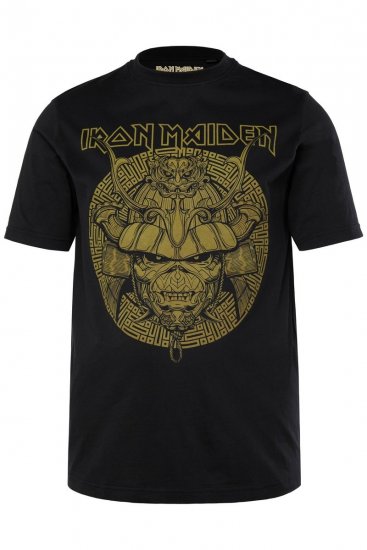 JP1880 Iron Maiden Samurai Eddie T-Shirt Black - T-shirts - Grote Maten T-shirts Heren