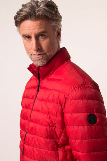 Boston Park 638 Gewatteerd jack bellyfit met opstaande kraag Rood - Jassen - Grote Maten Herenjassen