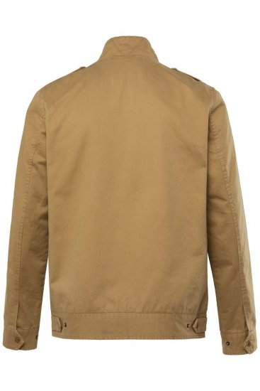 Men+ 641 Katoenen jack met opstaande kraag Camel - Jassen - Grote Maten Herenjassen
