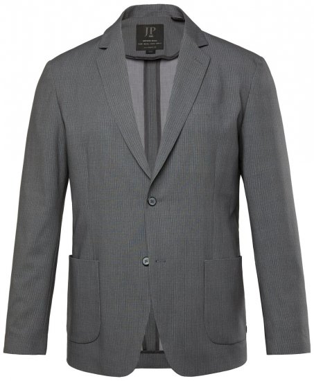 JP1880 Rimini Flexnamic Gestreept jersey colbert Donkergrijs - Pakken - Grote Maten Kostuum Heren
