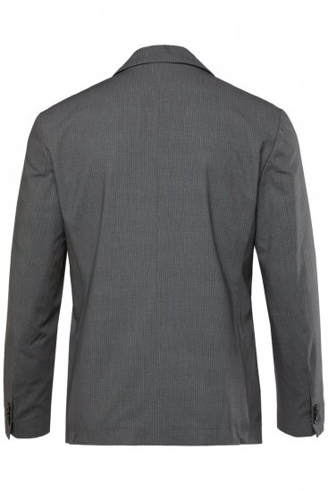 JP1880 Rimini Flexnamic Gestreept jersey colbert Donkergrijs - Pakken - Grote Maten Kostuum Heren