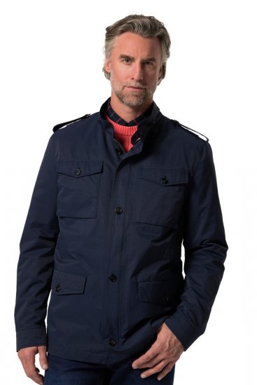 Boston Park 779 Fieldjack met opstaande kraag Donkerblauw - Jassen - Grote Maten Herenjassen