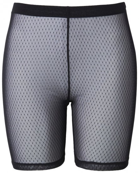 Ulla Popken 836805 Gestippelde anti-schuur shorts Zwart - Anti-schuur shorts - 