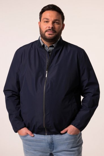 Men+ 823 Ultralicht bomberjack bellyfit Donkerblauw - Jassen - Grote Maten Herenjassen