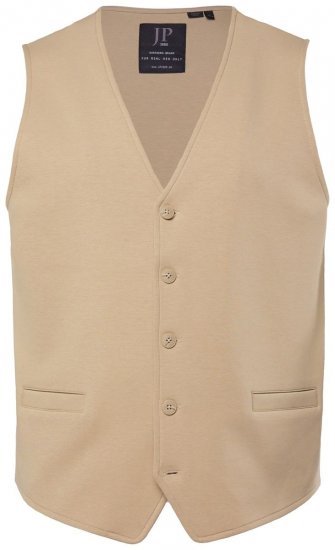 JP1880 New York Flexnamic Jersey gilet Beige - Pakken - Grote Maten Kostuum Heren