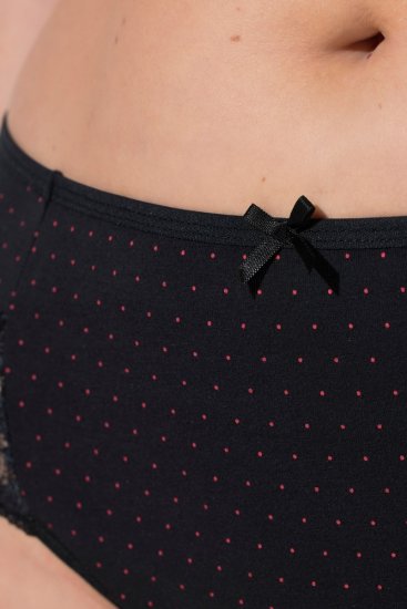 Ulla Popken 837080 Slips met hoge taille en kant 3-pack Roze - Slips - 