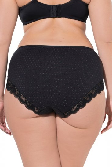 Ulla Popken 837080 Slips met hoge taille en kant 3-pack Roze - Slips - 