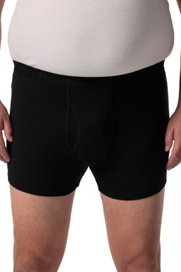 Men+ 678 Boxershorts bellyfit FLEXLASTIC® Zwart set van 2 - Ondergoed & zwem - Grote Maten Ondergoed Heren