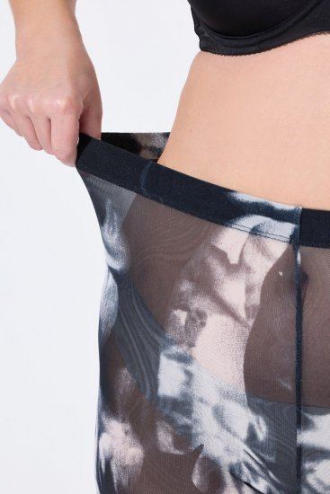 Ulla Popken 837679 Bedrukte anti-schuur shorts Donkerblauw - Anti-schuur shorts - 