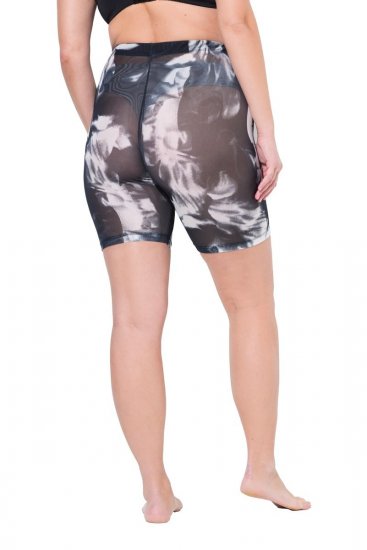 Ulla Popken 837679 Bedrukte anti-schuur shorts Donkerblauw - Anti-schuur shorts - 
