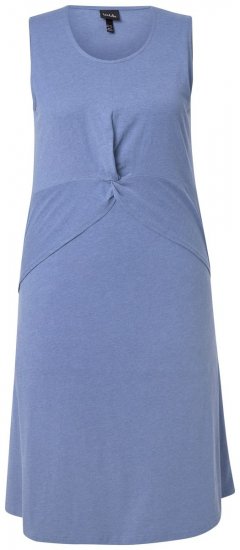 Ulla Popken 837874 Mouwloze jersey jurk Blauw - Jersey jurken - 