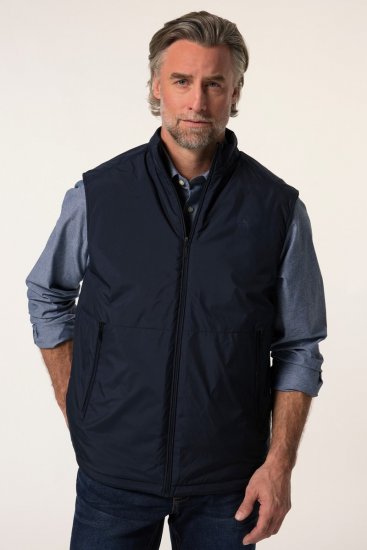 Boston Park 877 Bodywarmer met opstaande kraag en rits Donkerblauw - Jassen - Grote Maten Herenjassen