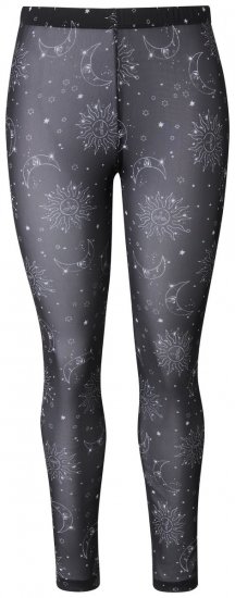 Ulla Popken 837935 Bedrukte panty legging Zwart - Panty's & sokken - 