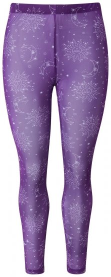 Ulla Popken 837935 Bedrukte panty legging Violet - Panty's & sokken - 