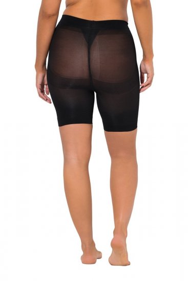 Ulla Popken 838209 Corrigerende anti-schuur shorts Zwart - Anti-schuur shorts - 