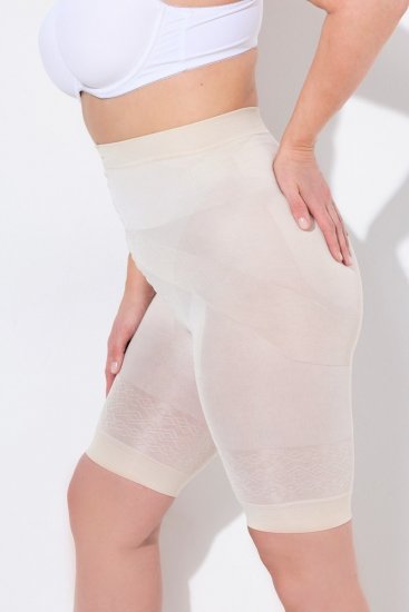 Ulla Popken 838209 Corrigerende anti-schuur shorts Gebroken wit - Anti-schuur shorts - 