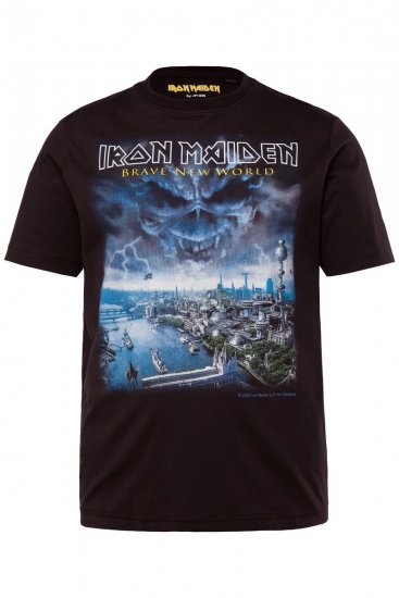 JP1880 Iron Maiden Brave New World T-Shirt Black - T-shirts - Grote Maten T-shirts Heren