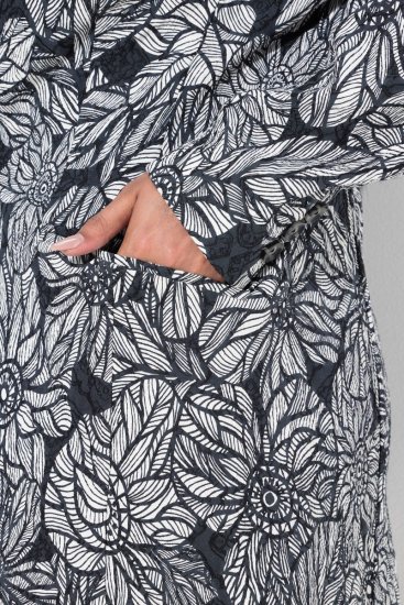 Ulla Popken 838656 Blazer met bloemen Wit - Blazers - Blazers in grote maten voor dames