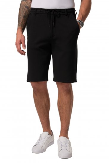 JP1880 Jersey Bermuda Chino Shorts Flexnamic Black - Korte broeken - Grote Maten Korte Broeken Heren
