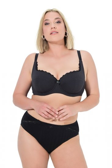 Ulla Popken 839167 Slips met kant 4-pack Meerkleurig - Slips - 