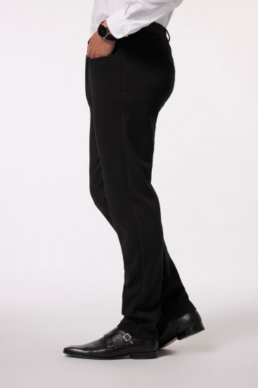 JP1880 New York Flexnamic Jersey broek met vijf zakken Zwart - Pakken - Grote Maten Kostuum Heren