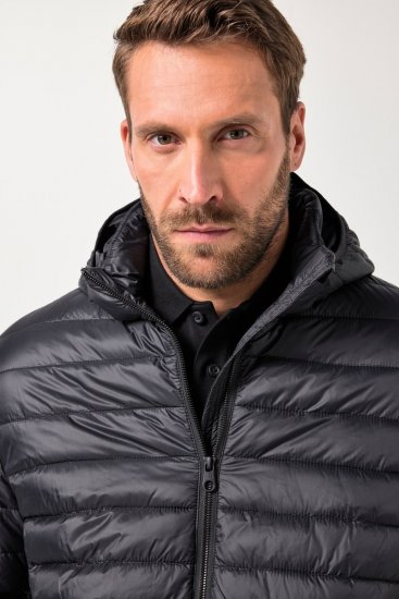 Jay-Pi Jacket Lightly Quilted Warm Black - Jassen - Grote Maten Herenjassen