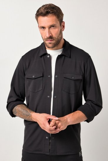 JAY-PI FLEXNAMIC® Sweat-Overshirt Black - Jassen - Grote Maten Herenjassen
