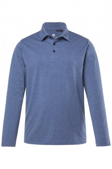 JAY-PI Quickdry Polo Long Sleeve Blue - Polo shirts - Grote Maten Poloshirts Heren