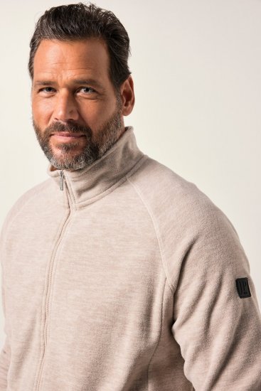 JP1880 Fleece Jacket Stand-up Collar Dusty Pink - Sportkleding & outdoor - Grote Maten Sportkleding Heren