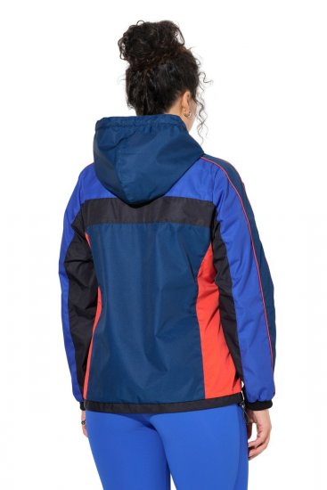 Ulla Popken 840094 Functioneel jack Donkerblauw - Jassen - Damesjassen in grote maten