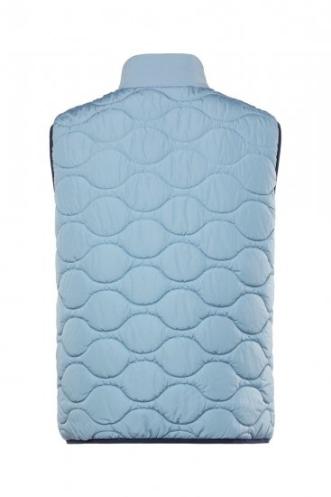 Boston Park 099 Bodywarmer gewatteerd met synthetisch dons Lichtblauw - Jassen - Grote Maten Herenjassen
