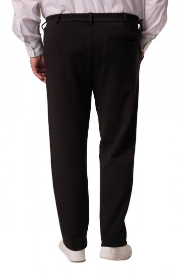 Men+ 207 Bilbao Flexlastic Jersey chino Zwart - Pakken - Grote Maten Kostuum Heren