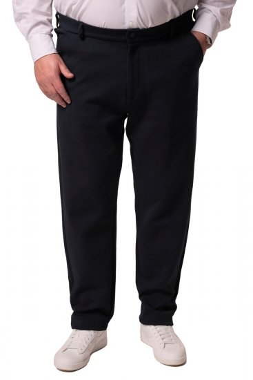Men+ 207 Bilbao Flexlastic Jersey chino Donkerblauw - Pakken - Grote Maten Kostuum Heren