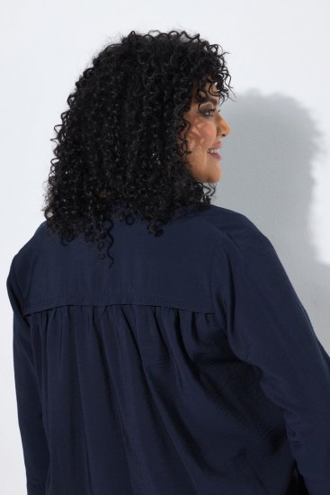 Ulla Popken 840210 Vest Donkerblauw - Vesten - Vesten in grote maten voor dames