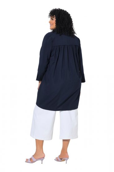Ulla Popken 840210 Vest Donkerblauw - Vesten - Vesten in grote maten voor dames