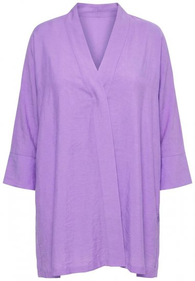 Ulla Popken 840210 Vest Lila - Vesten - Vesten in grote maten voor dames