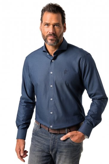 JP1880 Business Shirt Long Sleeve Blue - Overhemden - Overhemden Grote Maten Heren