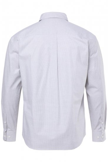 JP1880 Business Shirt Long Sleeve Two-Tone Grey - Overhemden - Overhemden Grote Maten Heren