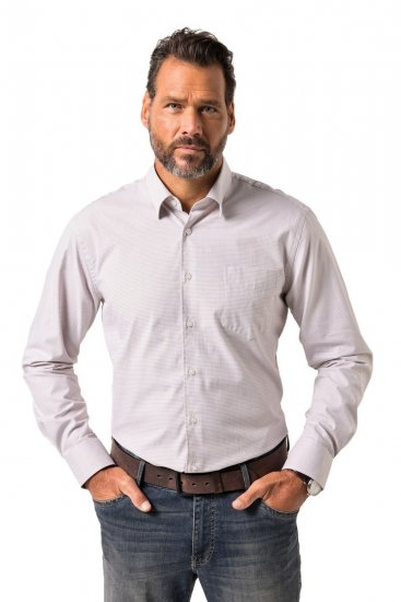 JP1880 Business Shirt Long Sleeve Pink - Overhemden - Overhemden Grote Maten Heren