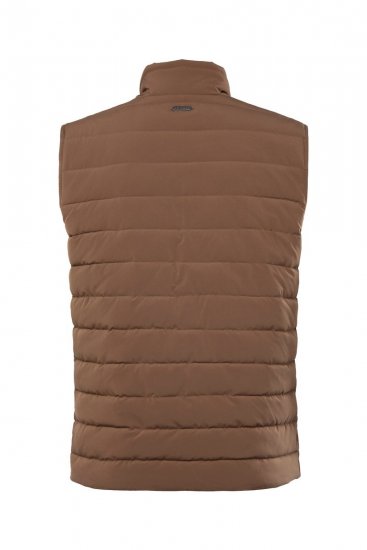 JP1880 840619 Licht gewatteerde bodywarmer Grijsbruin - Jassen - Grote Maten Herenjassen