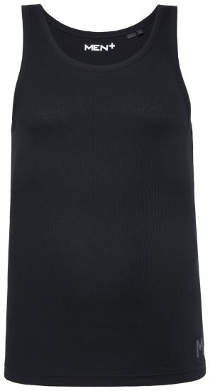 Men+ 620 Geribde tanktop Zwart - T-shirts - Grote Maten T-shirts Heren