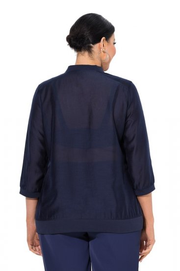 Ulla Popken 841127 Blouse Donkerblauw - Blouses - Grote maten blouses voor elke dag