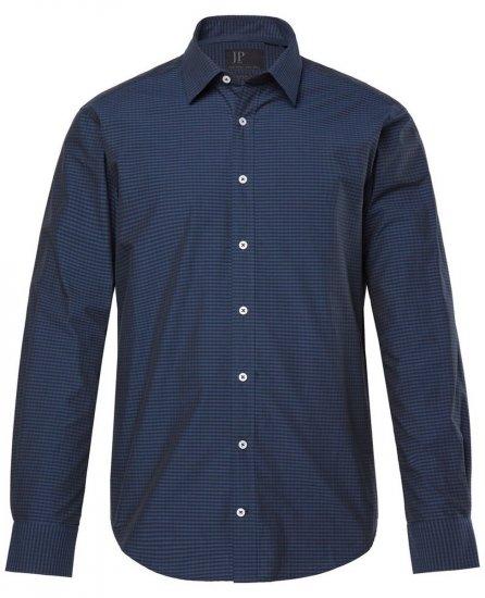 JP1880 Shirt Long Sleeve Kent Collar Navy - Overhemden - Overhemden Grote Maten Heren