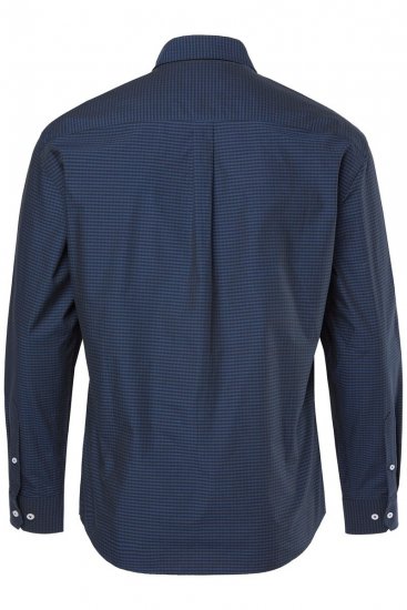 JP1880 Shirt Long Sleeve Kent Collar Navy - Overhemden - Overhemden Grote Maten Heren